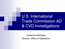 Introduction to U.S. International Trade Commission Title VII