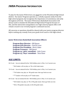 To play for the Junior Wolverines you must live in the Woodstock