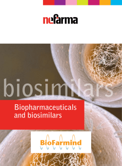 Biopharmaceuticals and biosimilars biosimilars