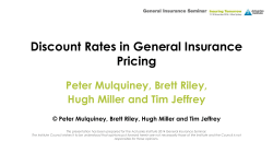 Discount Rates in General Insurance Pricing