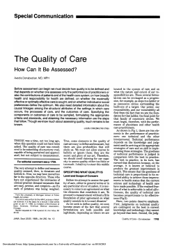 The Quality of Care - Penn Medicine