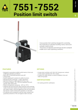 Position limit switch