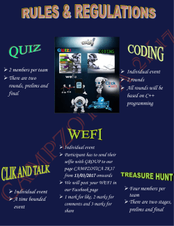 2 members per team There are two rounds, prelims