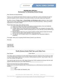 BROWN BAG SPECIAL! Exclusively For Elementary School Groups