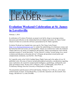 In celebration of Evolution Weekend, an annual event led by clergy