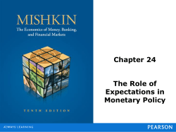 Chapter 24 The Role of Expectations in Monetary Policy