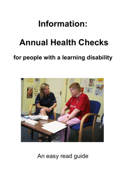 Information: Annual Health Checks