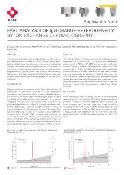 Fast analysis of IgG charge heterogeneity by Ion