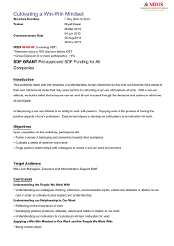 Cultivating a Win-Win Mindset