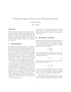 Frequency-scaling of discrete-time LTI system responses