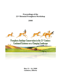 Proceedings of the 23rd Biennial Pronghorn Workshop 2008
