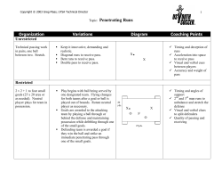 Topic: Penetrating Runs