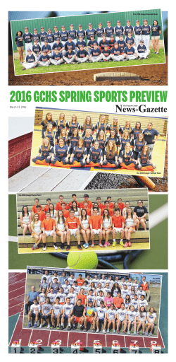 2016 gchs spring sports preview