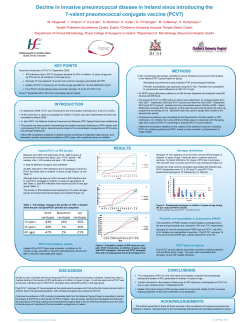 Decline in invasive pneumococcal disease in Ireland since