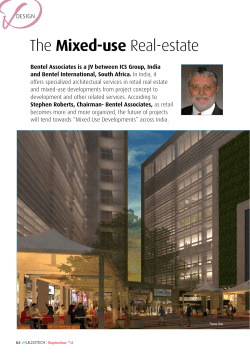 The Mixed-use Real-estate - Bentel Associates International