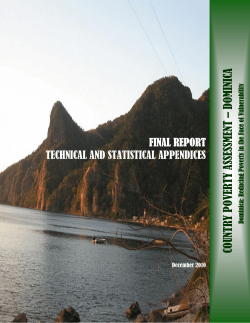 country poverty assessment &ndash; dominica