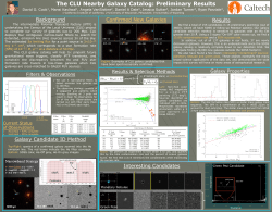The CLU Nearby Galaxy Catalog: Preliminary Results