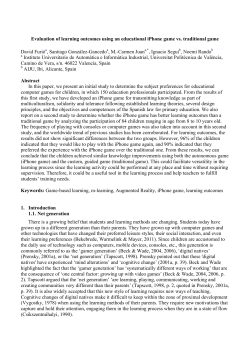 Evaluation of learning outcomes using an educational iPhone game
