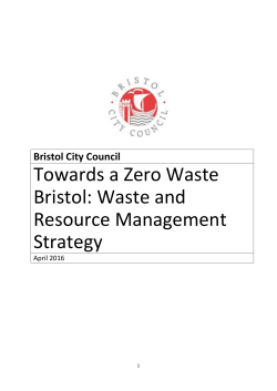 Towards a Zero Waste Bristol: Waste and