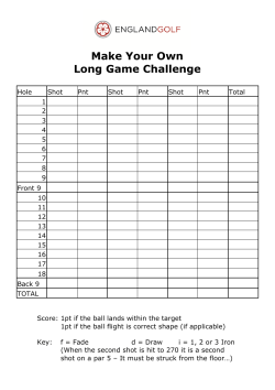 Make Your Own Long Game Challenge