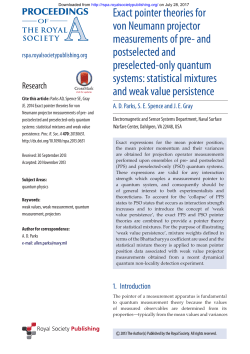 Exact pointer theories for von Neumann projector measurements of