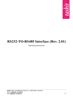 RS232-TO-RS485 Interface (Rev. 2.01)