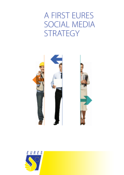 A FIRST EURES SOCIAL MEDIA STRATEGY