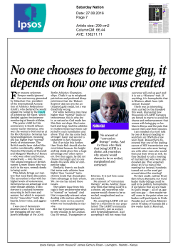 No one chooses to become gay, it depends on how