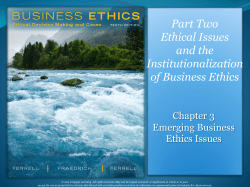 The Challenge of Determining Ethical Issues in Business