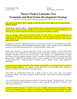 Louisville Forward Press Release