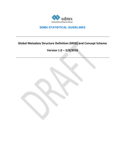 This document proposes a Global Metadata Structure Definition and