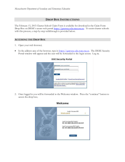 Charter School Claim Form Instructions
