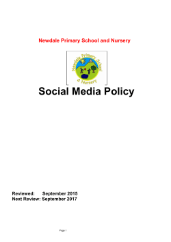 Model social media policy for schools