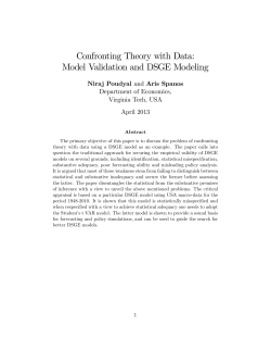 Confronting Theory with Data: Model Validation and DSGE Modeling
