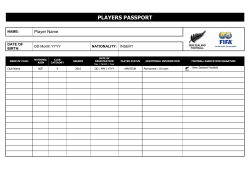 Player Passport Template
