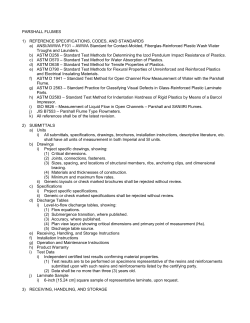 Parshall Flume Specification