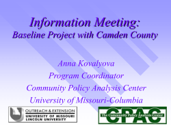 Proposed Project with Pettis County