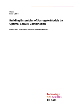 Building Ensembles of Surrogate Models by Optimal Convex