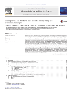 Electrophoresis and stability of nano