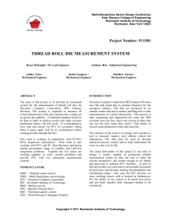 thread roll die measurement system - EDGE