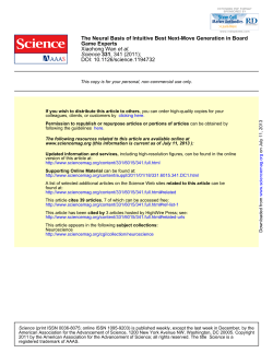 The Neural Basis of Intuitive Best Next-move Generation