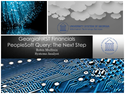 50-minute Crash Course on PeopleSoft Query, for Intermediate…