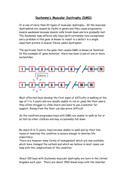 Duchenne`s Muscular Dystrophy (DMD)
