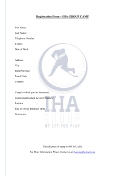 sign up to iha group camp