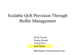Scalable QoS Provision Through Buffer Management