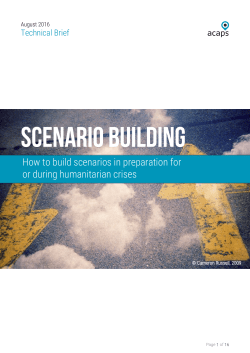 ACAPS Technical Brief