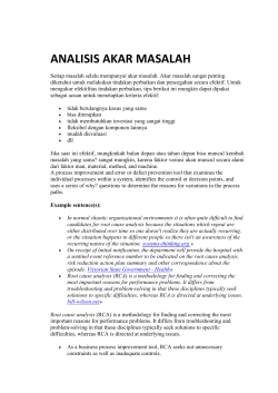 prinsip-prinsip metode analisis akar masalah