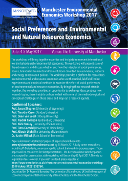 Social Preferences and Environmental and Natural