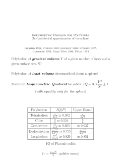 Polyhedron of least volume circumscribed