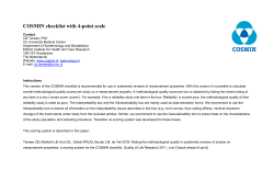 COSMIN checklist with 4